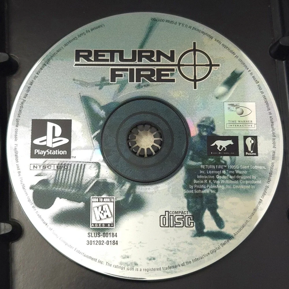Return Fire - PlayStation 1 - Long Box 1996 - Complete in Box (CIB) - Tested